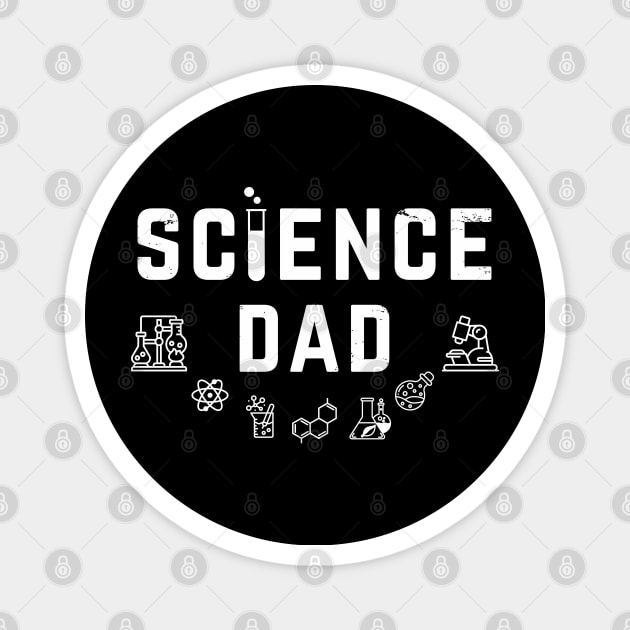 Science Dad Smart Father Magnet by OurSimpleArts